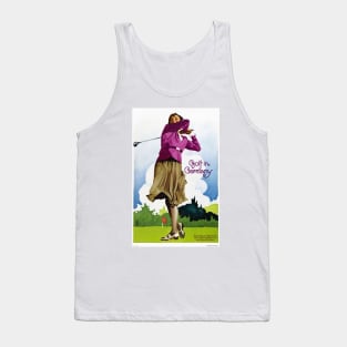 Vintage Travel Poster Germany - Golf in Germany Tank Top